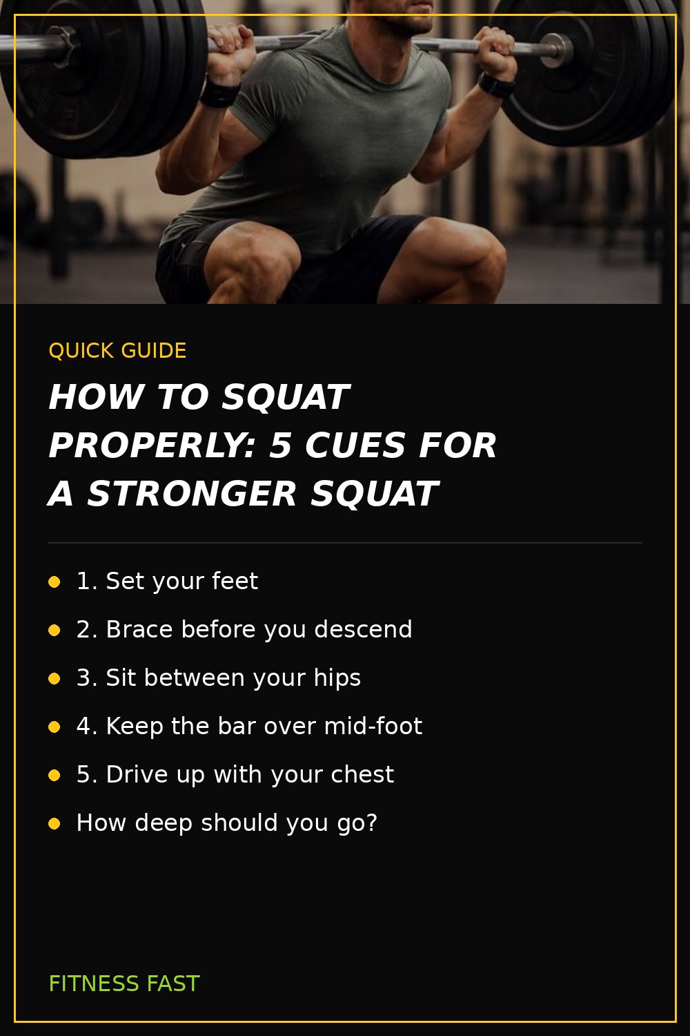 Quick guide: How to Squat Properly: 5 Cues for a Stronger Squat